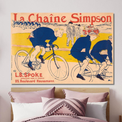 The Simpson Henri de Toulouse-Lautrec htl105 quadro stampato su tela