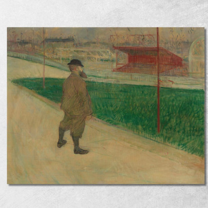 Tristan Bernard Al Vélodrome Buffalo Henri de Toulouse-Lautrec htl109 quadro stampato su tela