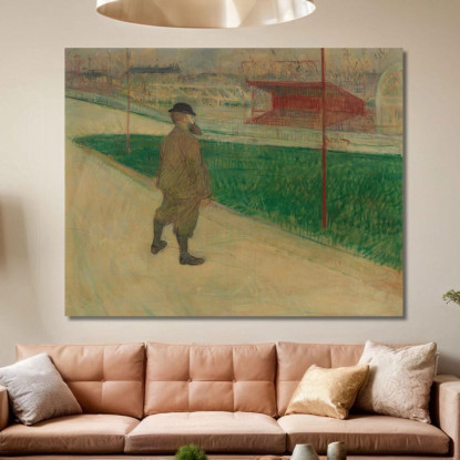 Tristan Bernard Al Vélodrome Buffalo Henri de Toulouse-Lautrec htl109 quadro stampato su tela