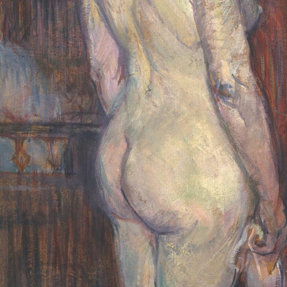 Donna Davanti A Uno Specchio Henri de Toulouse-Lautrec htl111 quadro stampato su tela