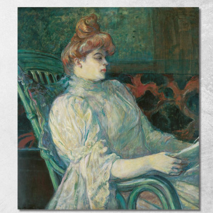 Madame Marthe X - Bordeaux Henri de Toulouse-Lautrec htl116 quadro stampato su tela