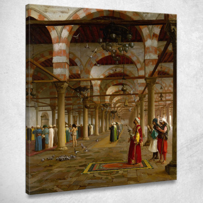 Preghiera Nella Moschea Jean-Léon Gérôme jlg105 quadro stampato su tela