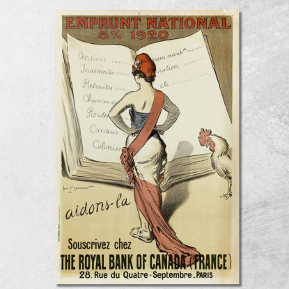 Sottoscrivete Presso The Royal Bank Of Canada France Henri Georges Meunier hgm18 quadro stampato su tela
