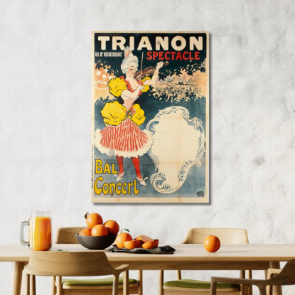Trianon 80 Bd Rochechouart Spettacolo Ballo Concerto Henri Georges Meunier hgm20 quadro stampato su tela