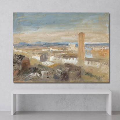 Un Campanile Tra Le Rovine Hercules Brabazon Brabazon hbb2 quadro stampato su tela