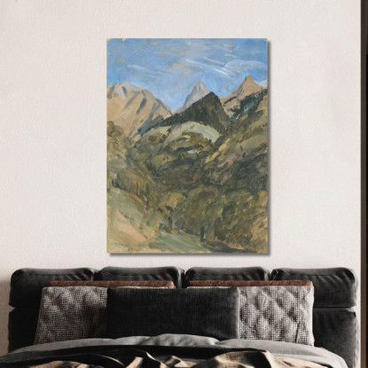 Una Vista Di Montagna Hercules Brabazon Brabazon hbb7 quadro stampato su tela