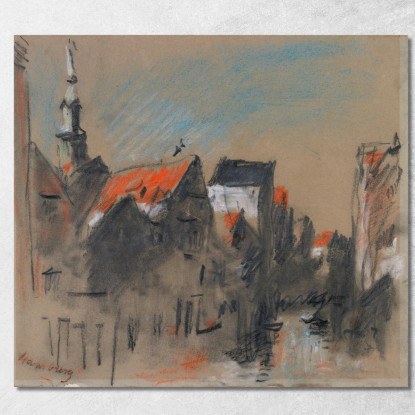 Una Strada Ad Amburgo Germania Hercules Brabazon Brabazon hbb8 quadro stampato su tela