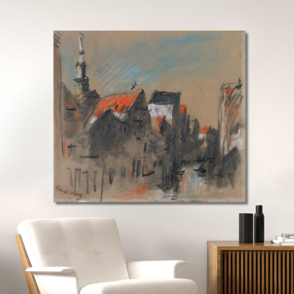 Una Strada Ad Amburgo Germania Hercules Brabazon Brabazon hbb8 quadro stampato su tela