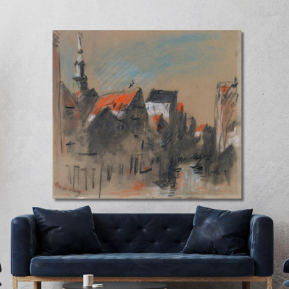 Una Strada Ad Amburgo Germania Hercules Brabazon Brabazon hbb8 quadro stampato su tela