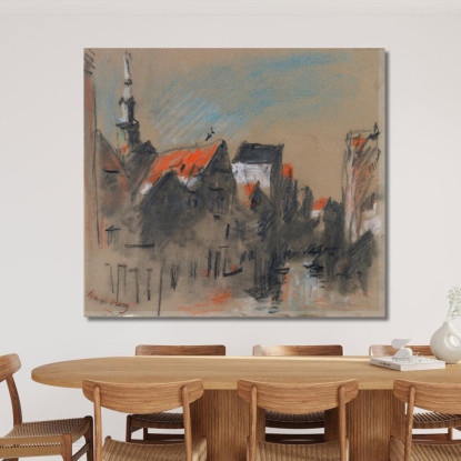 Una Strada Ad Amburgo Germania Hercules Brabazon Brabazon hbb8 quadro stampato su tela