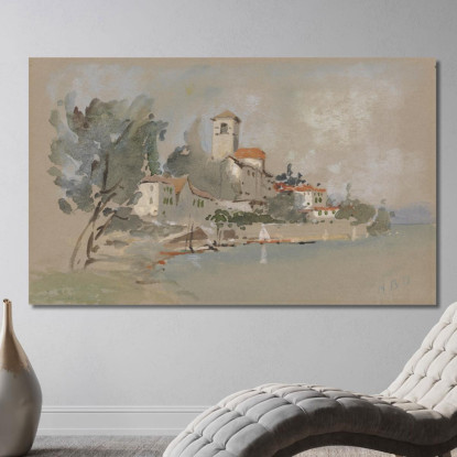 Una Villa Vicino Al Mare Hercules Brabazon Brabazon hbb9 quadro stampato su tela