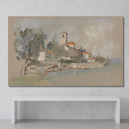 Una Villa Vicino Al Mare Hercules Brabazon Brabazon hbb9 quadro stampato su tela