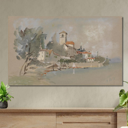 Una Villa Vicino Al Mare Hercules Brabazon Brabazon hbb9 quadro stampato su tela