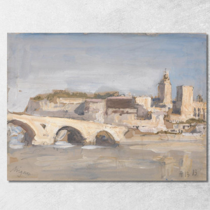 Ponte Di Avignone Su Un Fiume Hercules Brabazon Brabazon hbb13 quadro stampato su tela