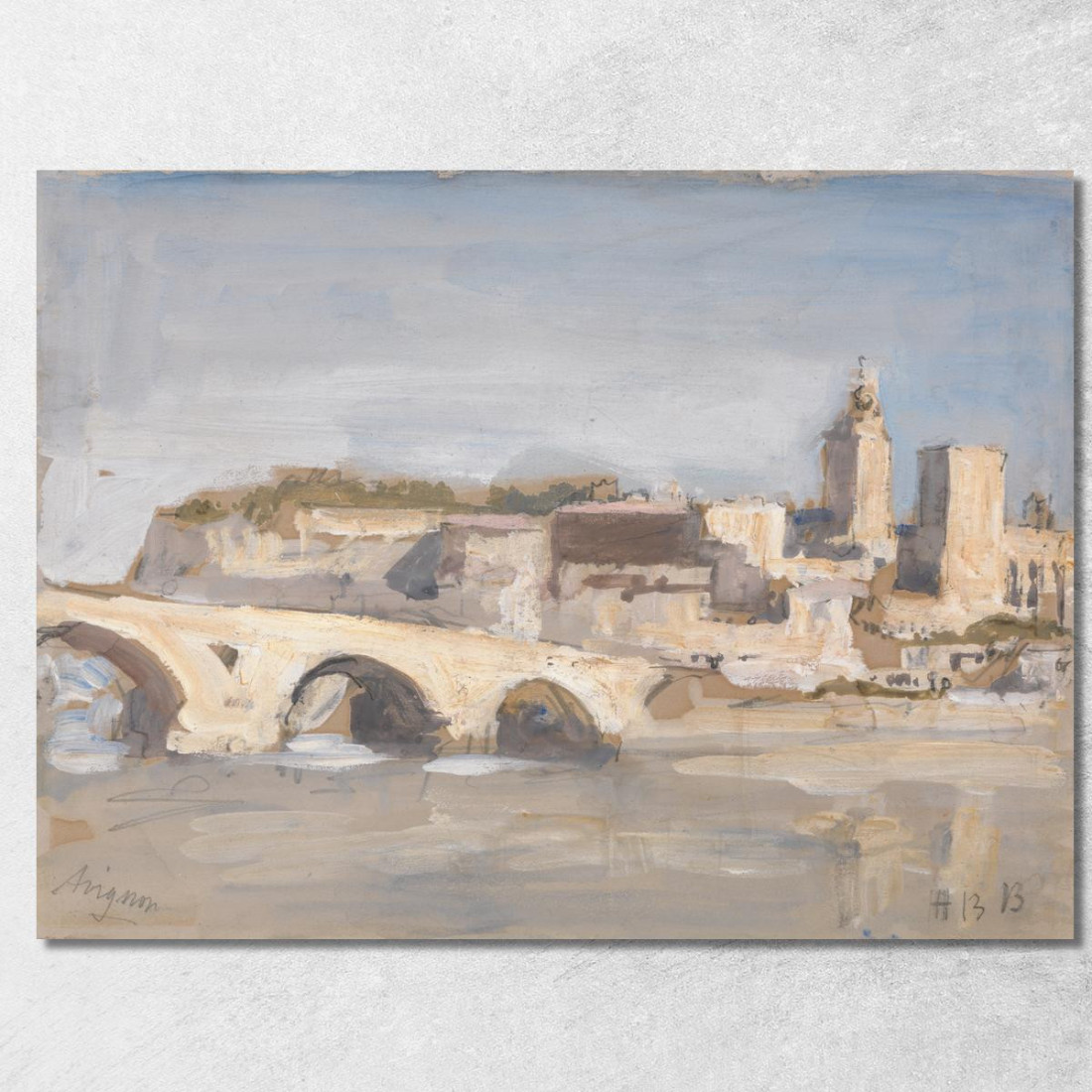 Ponte Di Avignone Su Un Fiume Hercules Brabazon Brabazon hbb13 quadro stampato su tela