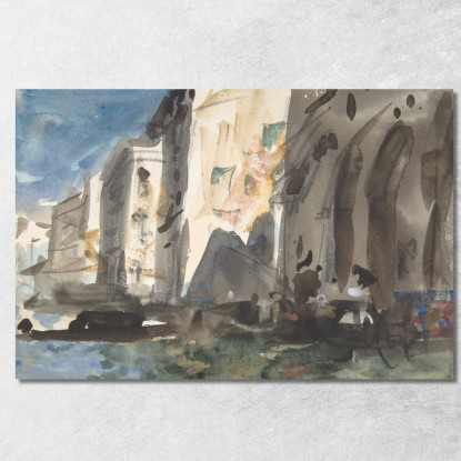 Ponte Sul Canal Grande Venezia Hercules Brabazon Brabazon hbb14 quadro stampato su tela