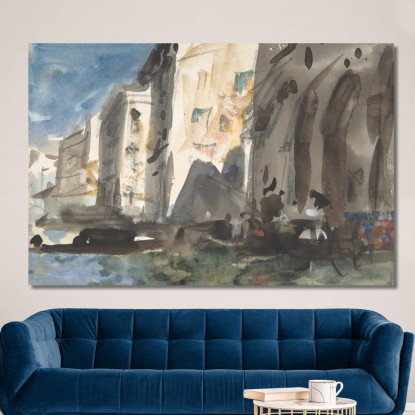 Ponte Sul Canal Grande Venezia Hercules Brabazon Brabazon hbb14 quadro stampato su tela