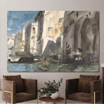 Ponte Sul Canal Grande Venezia Hercules Brabazon Brabazon hbb14 quadro stampato su tela
