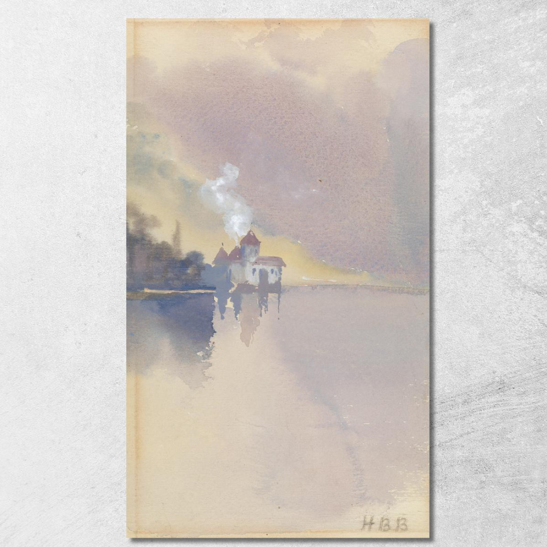 Castello Di Chillon Hercules Brabazon Brabazon hbb17 quadro stampato su tela