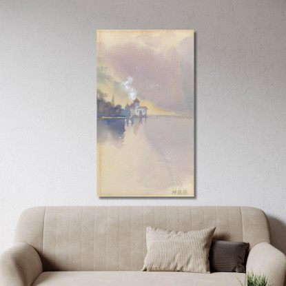 Castello Di Chillon Hercules Brabazon Brabazon hbb17 quadro stampato su tela