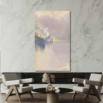 Castello Di Chillon Hercules Brabazon Brabazon hbb17 quadro stampato su tela