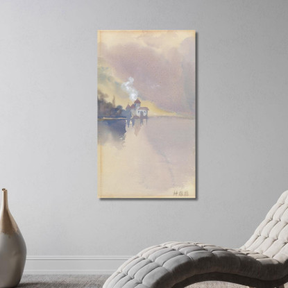 Castello Di Chillon Hercules Brabazon Brabazon hbb17 quadro stampato su tela