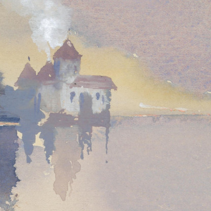 Castello Di Chillon Hercules Brabazon Brabazon hbb17 quadro stampato su tela