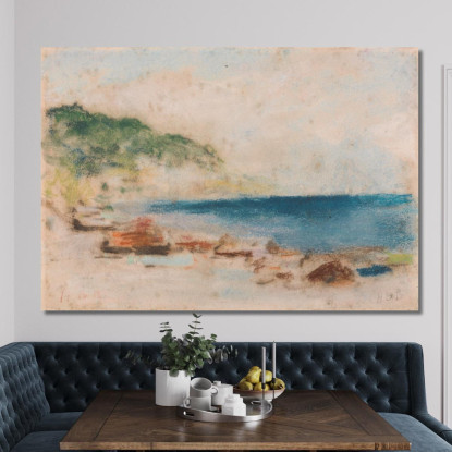 Scena Costiera Hercules Brabazon Brabazon hbb19 quadro stampato su tela