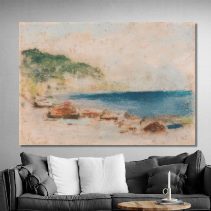 Scena Costiera Hercules Brabazon Brabazon hbb19 quadro stampato su tela