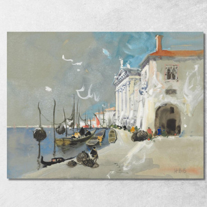 Ceste Di Pesce A Chioggia A Sud Di Venezia Hercules Brabazon Brabazon hbb25 quadro stampato su tela