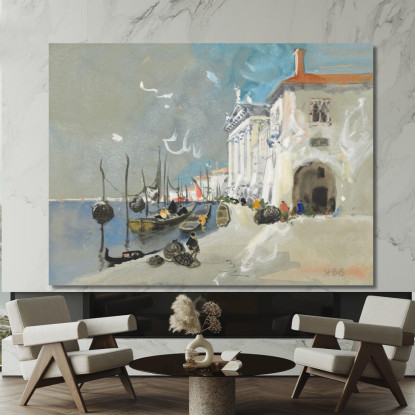 Ceste Di Pesce A Chioggia A Sud Di Venezia Hercules Brabazon Brabazon hbb25 quadro stampato su tela