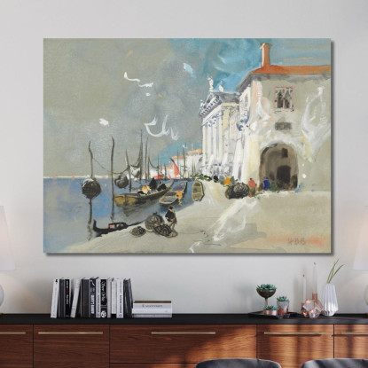 Ceste Di Pesce A Chioggia A Sud Di Venezia Hercules Brabazon Brabazon hbb25 quadro stampato su tela