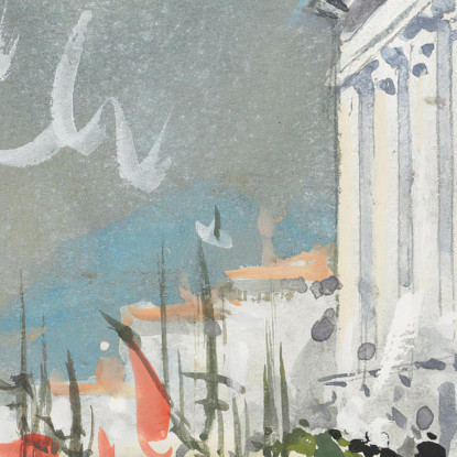 Ceste Di Pesce A Chioggia A Sud Di Venezia Hercules Brabazon Brabazon hbb25 quadro stampato su tela