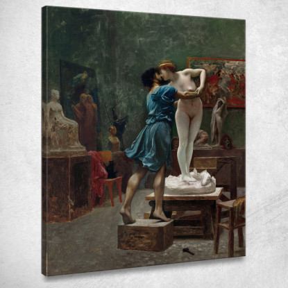 Schizzo Ad Olio Di Pigmalione E Galatea Jean-Léon Gérôme jlg111 quadro stampato su tela
