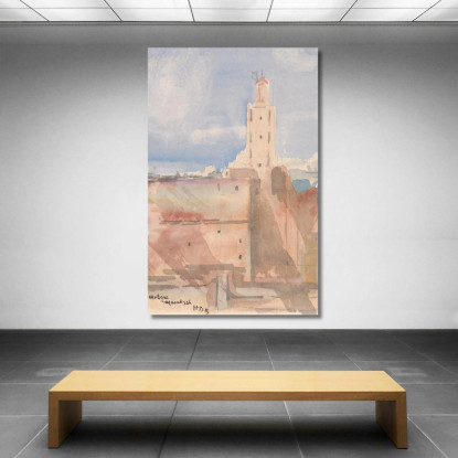 Moschea Koutoubia Marrakech Hercules Brabazon Brabazon hbb35 quadro stampato su tela