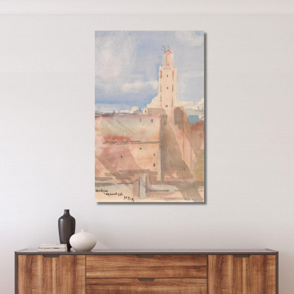 Moschea Koutoubia Marrakech Hercules Brabazon Brabazon hbb35 quadro stampato su tela