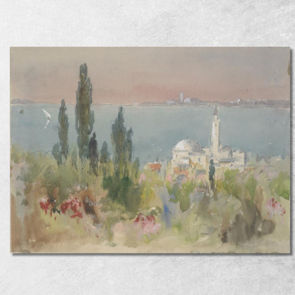 Scena Sul Lago Hercules Brabazon Brabazon hbb36 quadro stampato su tela