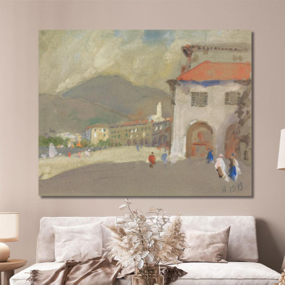 Lugano Hercules Brabazon Brabazon hbb39 quadro stampato su tela