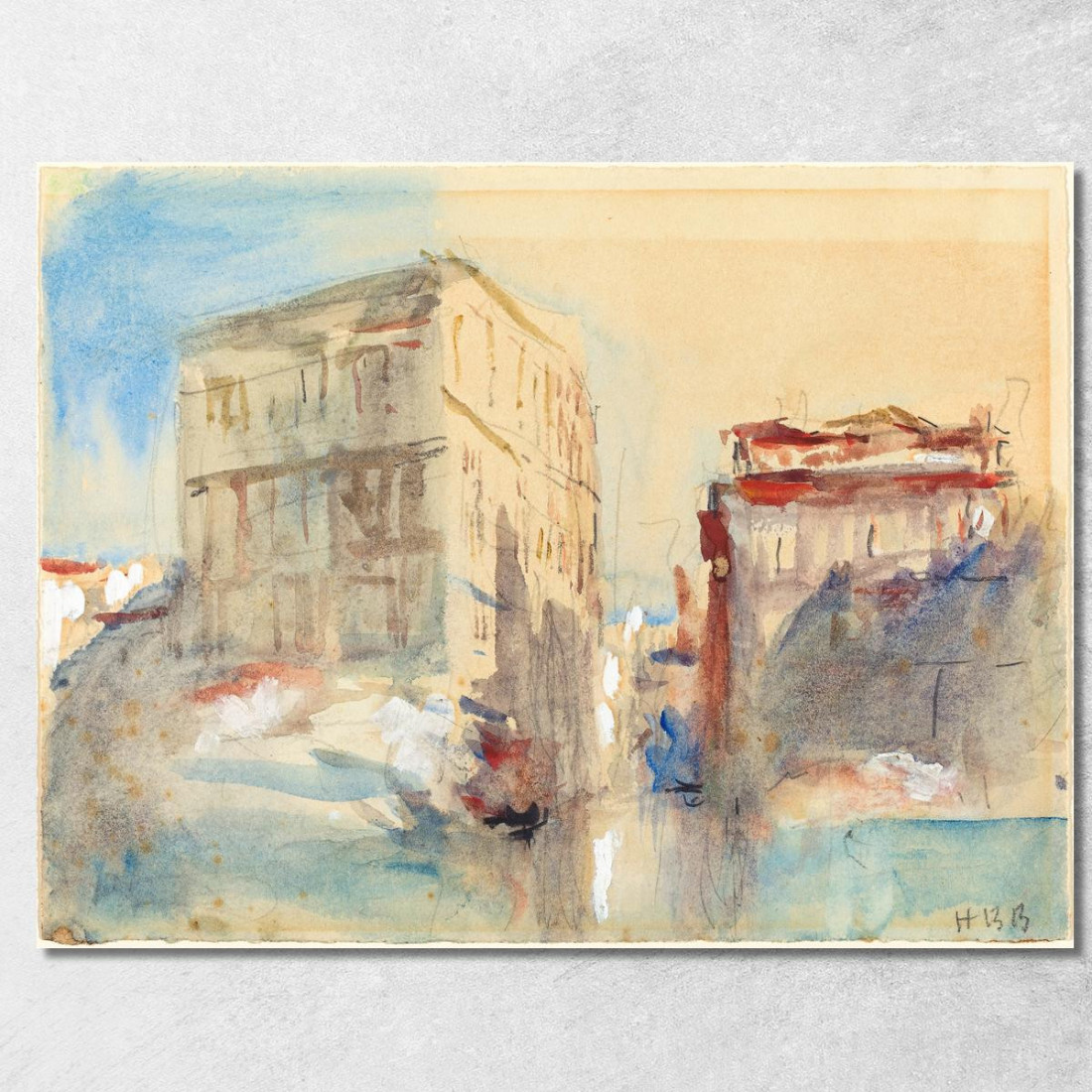 Palazzi Sul Canal Grande A Venezia Hercules Brabazon Brabazon hbb43 quadro stampato su tela