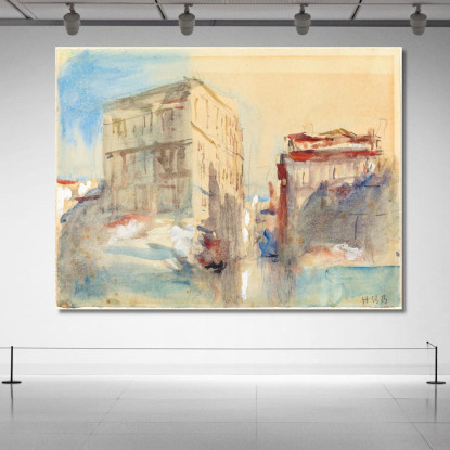Palazzi Sul Canal Grande A Venezia Hercules Brabazon Brabazon hbb43 quadro stampato su tela