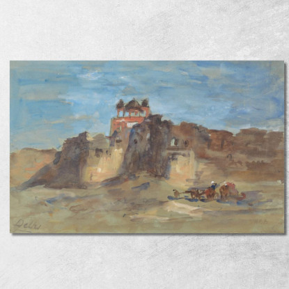 Forte Rosso Nuova Delhi Hercules Brabazon Brabazon hbb46 quadro stampato su tela