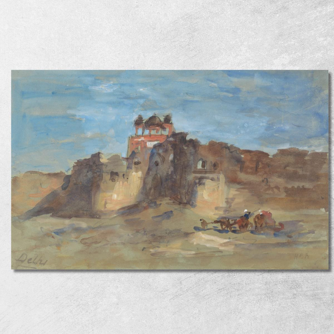 Forte Rosso Nuova Delhi Hercules Brabazon Brabazon hbb46 quadro stampato su tela