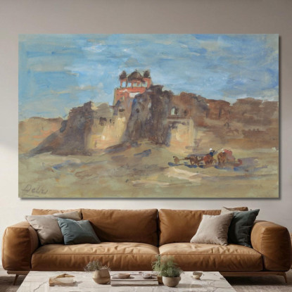 Forte Rosso Nuova Delhi Hercules Brabazon Brabazon hbb46 quadro stampato su tela