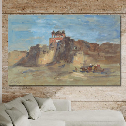 Forte Rosso Nuova Delhi Hercules Brabazon Brabazon hbb46 quadro stampato su tela