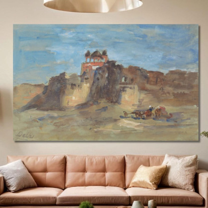 Forte Rosso Nuova Delhi Hercules Brabazon Brabazon hbb46 quadro stampato su tela