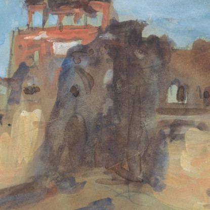 Forte Rosso Nuova Delhi Hercules Brabazon Brabazon hbb46 quadro stampato su tela