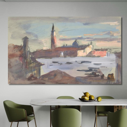 San Giorgio Maggiore Venezia Hercules Brabazon Brabazon hbb49 quadro stampato su tela