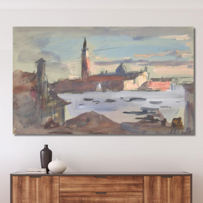 San Giorgio Maggiore Venezia Hercules Brabazon Brabazon hbb49 quadro stampato su tela