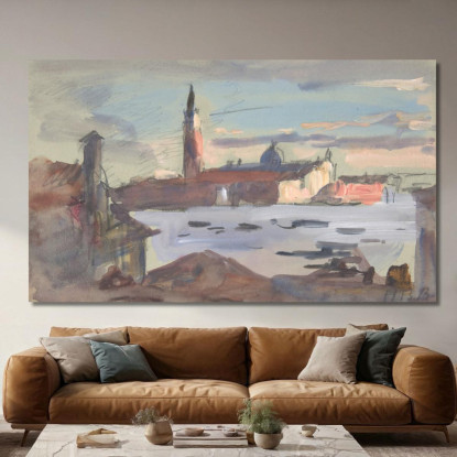 San Giorgio Maggiore Venezia Hercules Brabazon Brabazon hbb49 quadro stampato su tela
