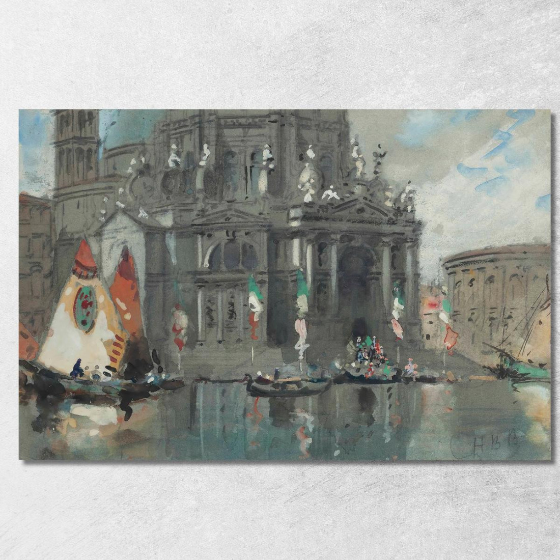 Santa Maria Della Salute Venezia 2 Hercules Brabazon Brabazon hbb50 quadro stampato su tela